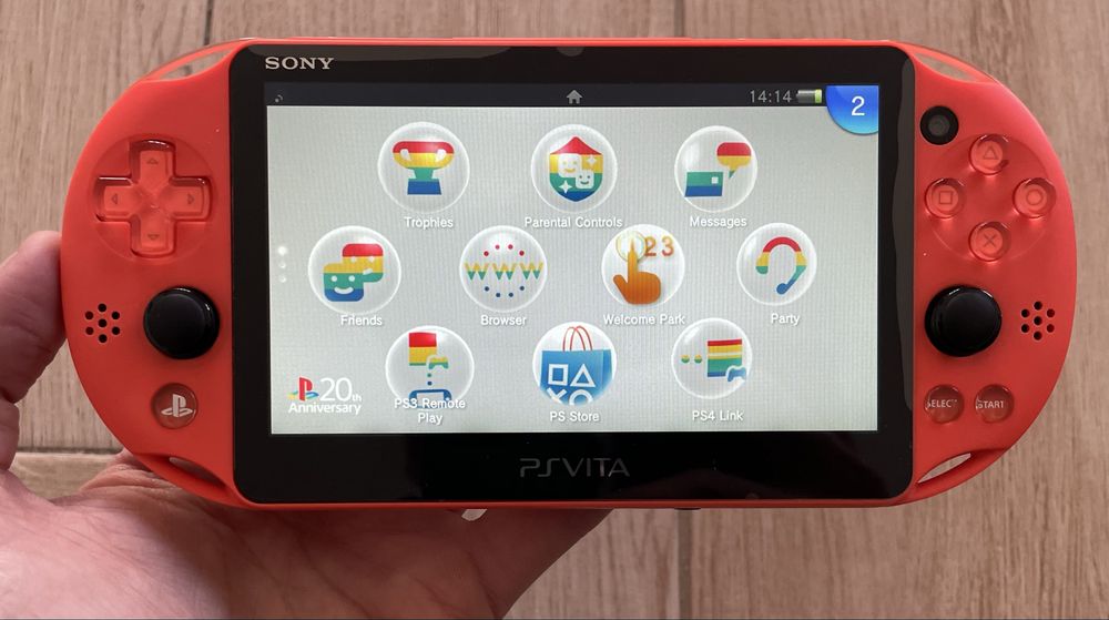 PS VITA Slim Orange Neon (Muito Rara) + 15 Jogos + (Extras de Oferta)