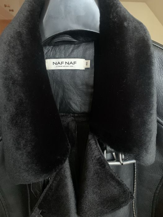 Шкіряна куртка - косуха NafNaf , розмір 40(L), підійде на М.