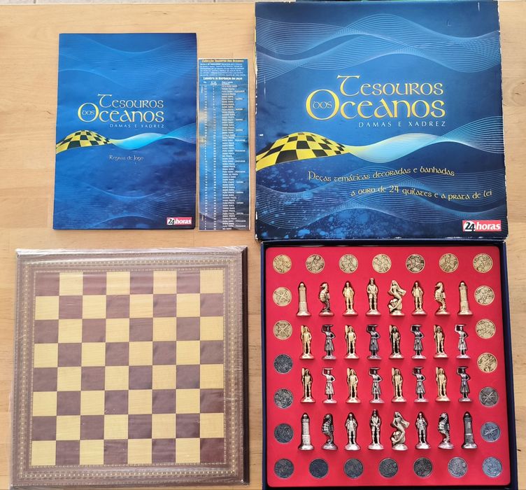 Tesouros dos Oceanos - Tabuleiro de Xadrez e Damas