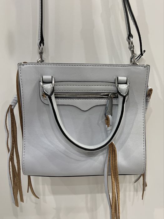 Сумка шкіряна ніжно блакитна Rebecca minkoff