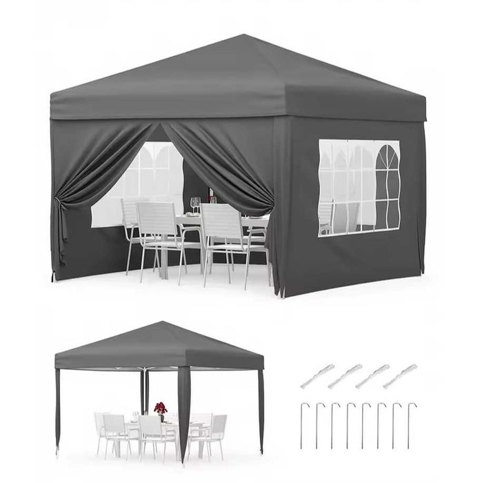 Pawilon typu pop-up 3x3 z 4 ściankami wodoodporny