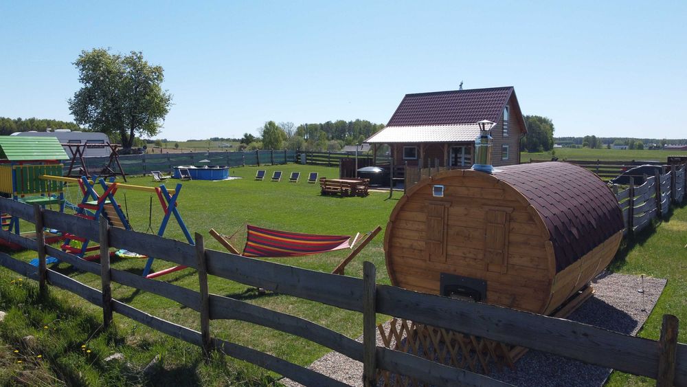 Domek z Balią nad jeziorem | Jacuzzi, Sauna, Basen, Kominek | Kaszuby