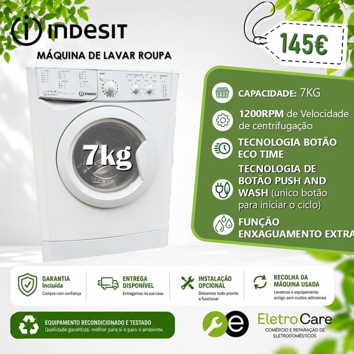 Máquinas de lavar (ENTREGA E GARANTIA)