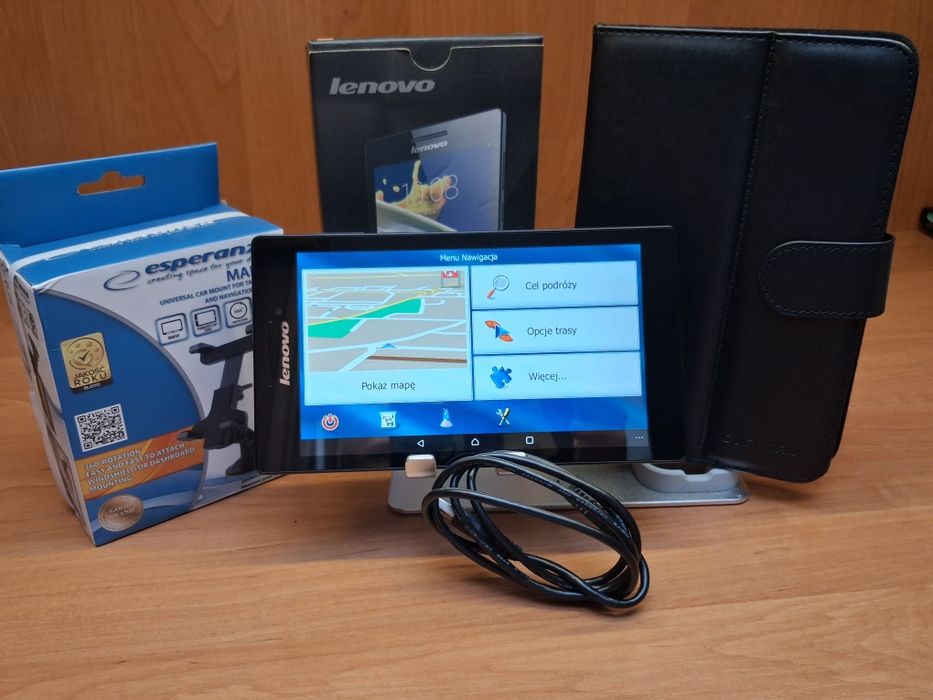 tablet lenovo  z wgrana nawigacją igo nowe mapy