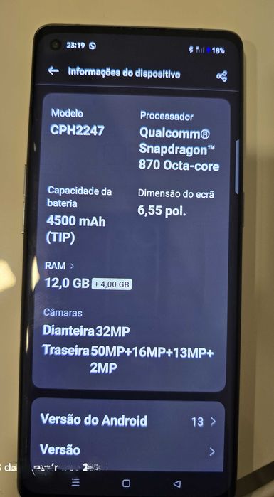 Smartphone Oppo Reno 6 Pro 5G