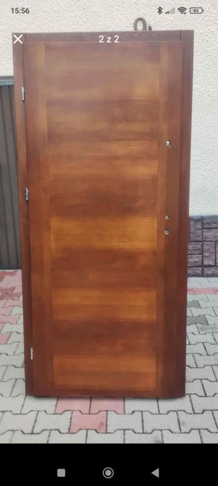 Drzwi zewnetrzne - lite drewno - sosna