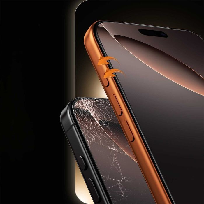 Szkło hartowane Privacy iPhone 16 Pro Max Antyszpieg 2sz Prywatyzujące