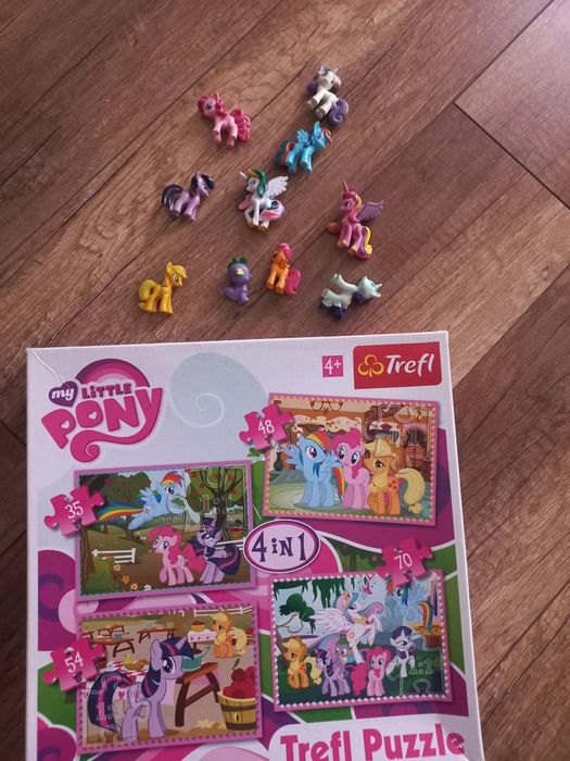 Zestaw My Little Pony puzzle + 10 koników