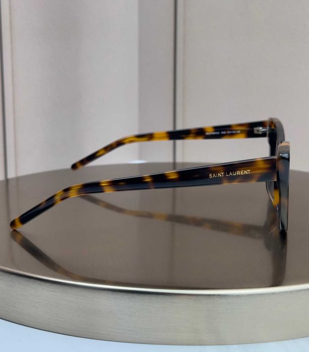 Сонцезахисні окуляри Saint Laurent SL 276 Mica світла черепаха котяче око ацетатні, темна лінза, жіночі, оригінал