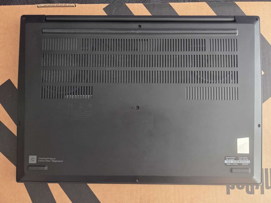 ThinkPad P1 Gen 5 Core i7-12800H 32 GB / 512 GB / RTX 3070Ti / gw. Lenovo NBD+ADP 1 rok