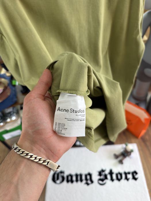 Футболка Acne Studios Stockholm 1996 Olive Logo Rick Owens