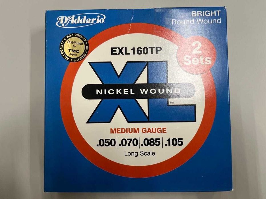 Струни для електричної бас-гітари Ernie Ball  - D'Addario  4-6 струн usa