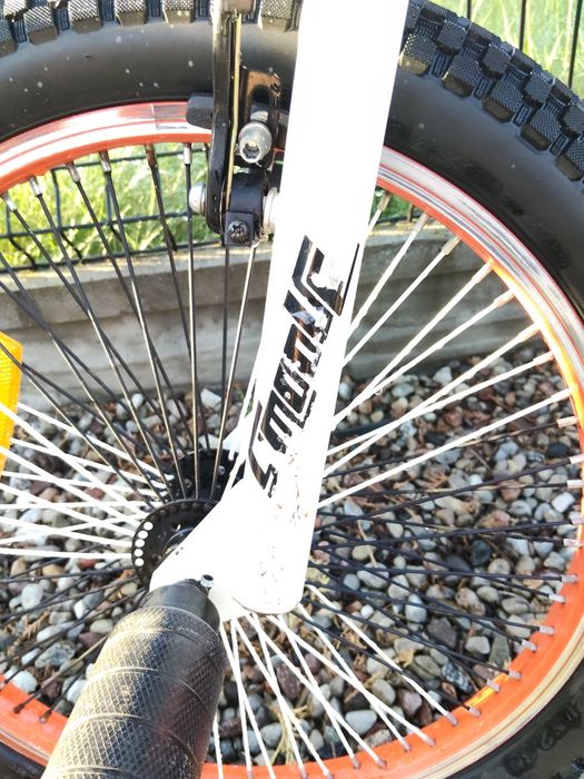 BMX + pegi.    pomarańczowo-czarny