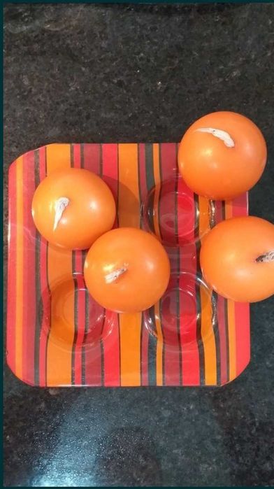 Vela NOVAS : Corredor de velas , árvore,  prato, anjinho