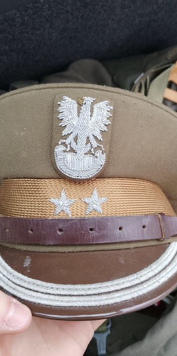 czapka galowa podpułkownika LWP PRL mon