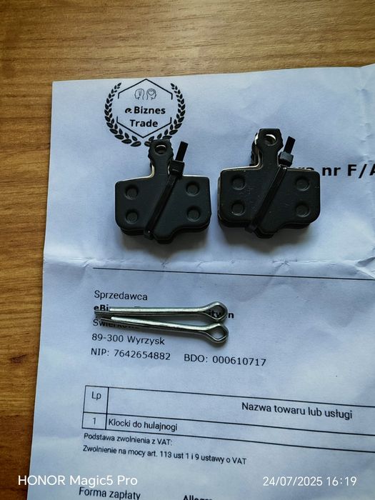 Klocki hamulcowe do hulajnogi