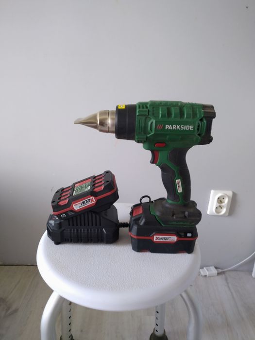 Suszarka opalarka 20v 2 baterie ładowarka