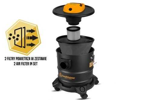 Odkurzacz do popiołu 18L - GoodMajster GMM-VC185AS