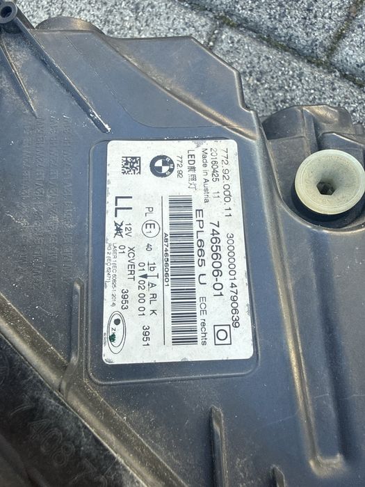 Laser lampa reflektor prawy G11/12 kompletny bmw cała