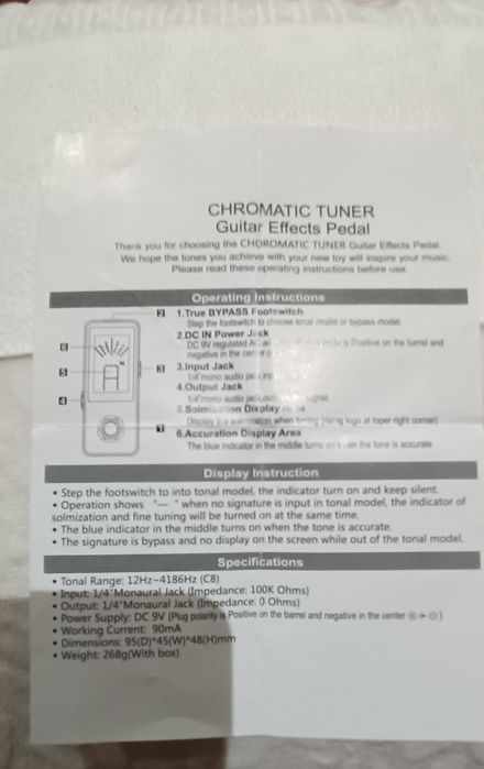 Afinador guitarra/baixo