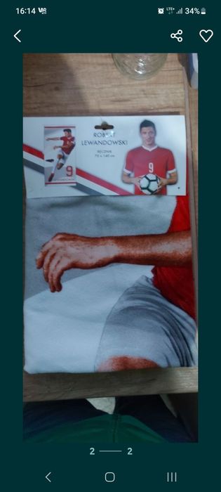 Nowy ręcznik Robert Lewandowski.