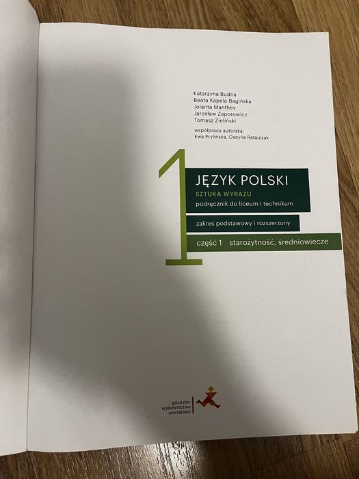 jezyk polski 1, czesc 1 starozytnosc, sredniowiecze