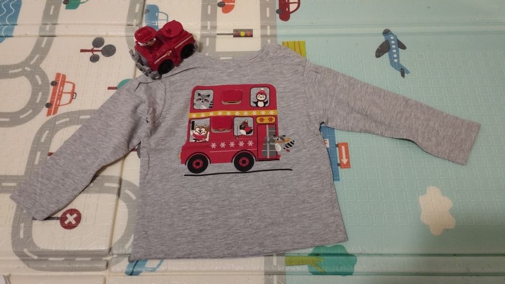 T-shirt manga comprida 24-36 meses