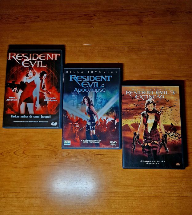 Trilogia RESIDENT EVIL (Milla Jovovich/Michelle Rodriguez)