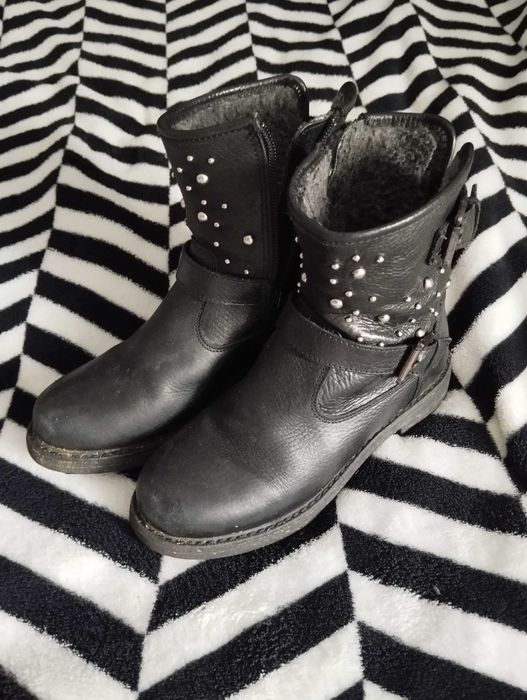 czarne botki dziewczęce lasocki