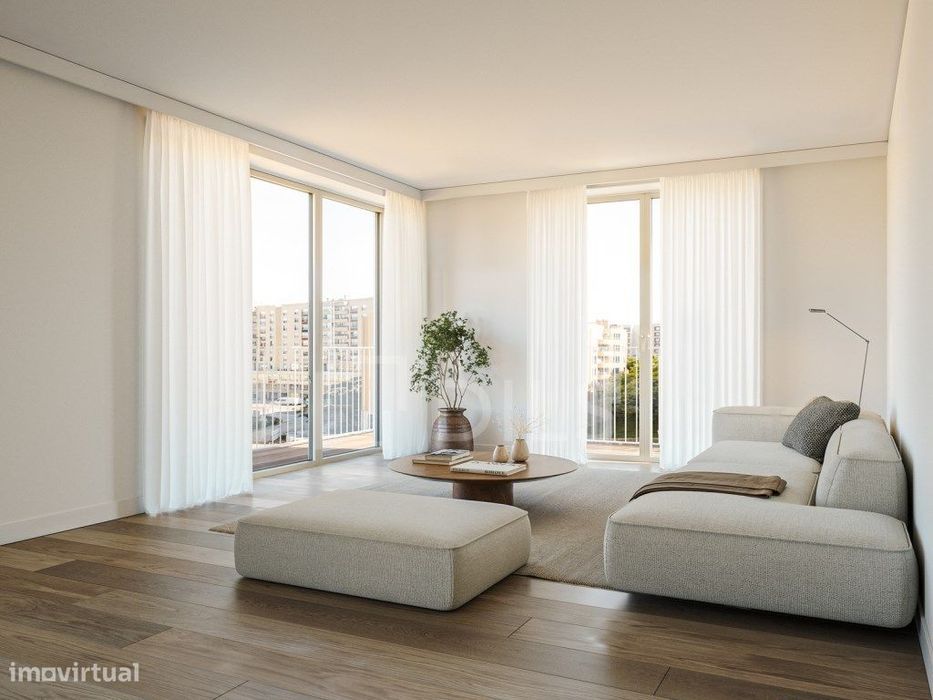 Apartamento T3 com varanda no novo empreendimento no campo Grande