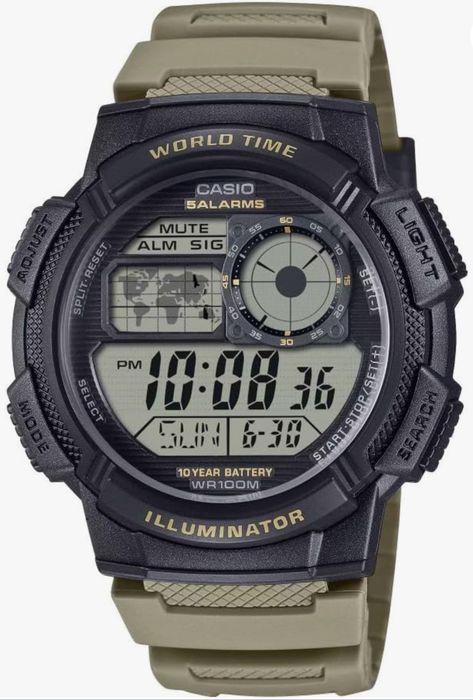 Оригинальные наручные часы Casio AE1000 W Часы Касио
