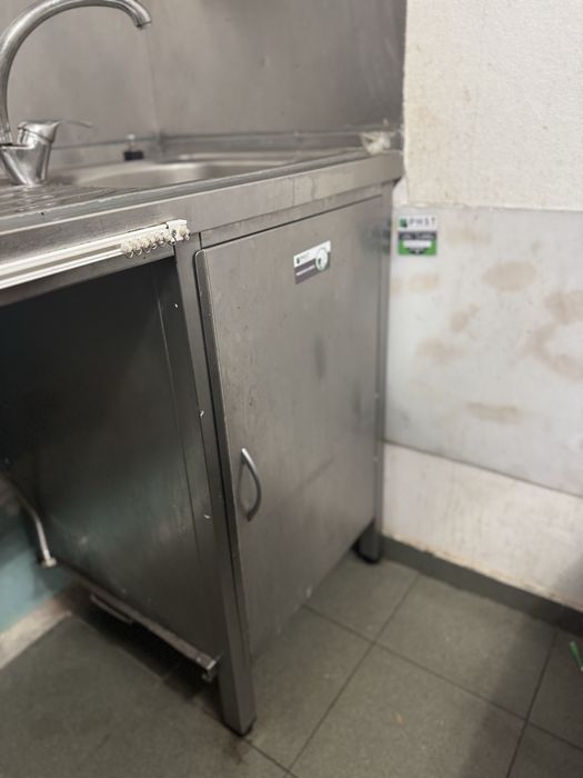 Bancada de Inox com Lava-Loiça e Armário Inferior