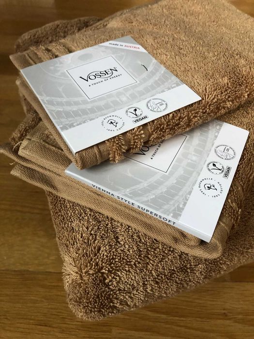 Ręczniki łazienkowe Vossen Bawełna Egipska Komplet 4 szt Nowe Rachunek