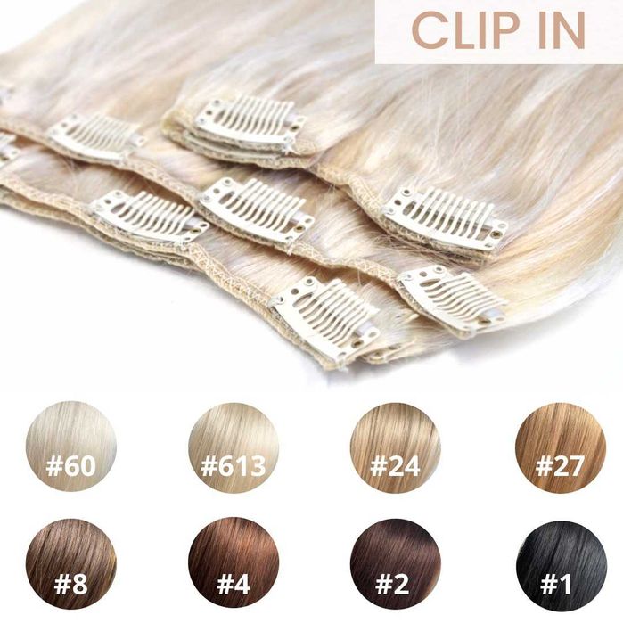 Świetne naturalne włosy na spineczki! HIT 45 cm