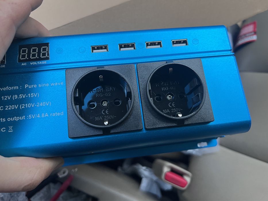 Інвертор Foval ЧИСТИЙ СИНУС 1500вт-3000вт 12v Інвектор