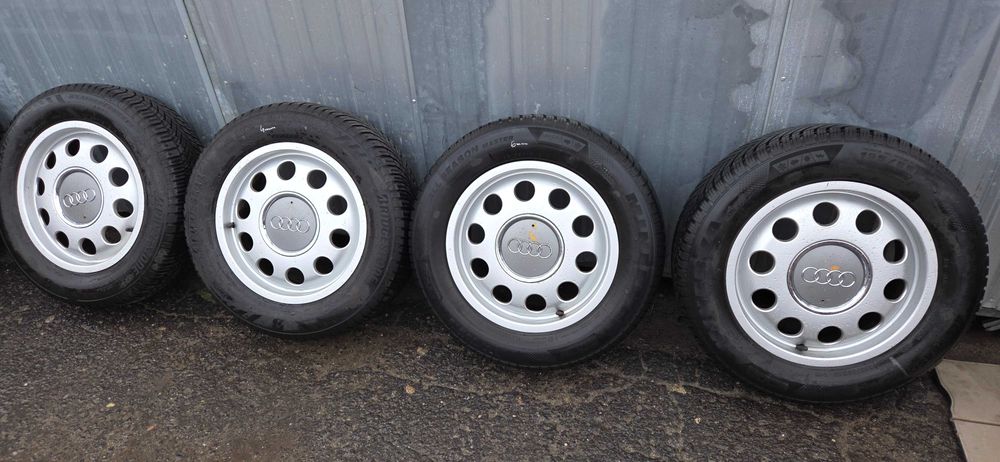 Felgi aluminiowe koła opony wielosezon Audi A3 8L 5X100 15" kpl