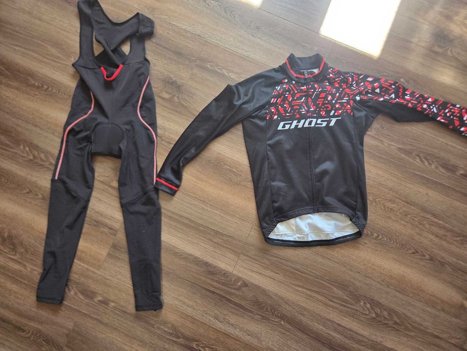Zestaw rowerowy ocieplany M (165-175 cm) bluza GHOST GSG + spodnie FDX z wkładką