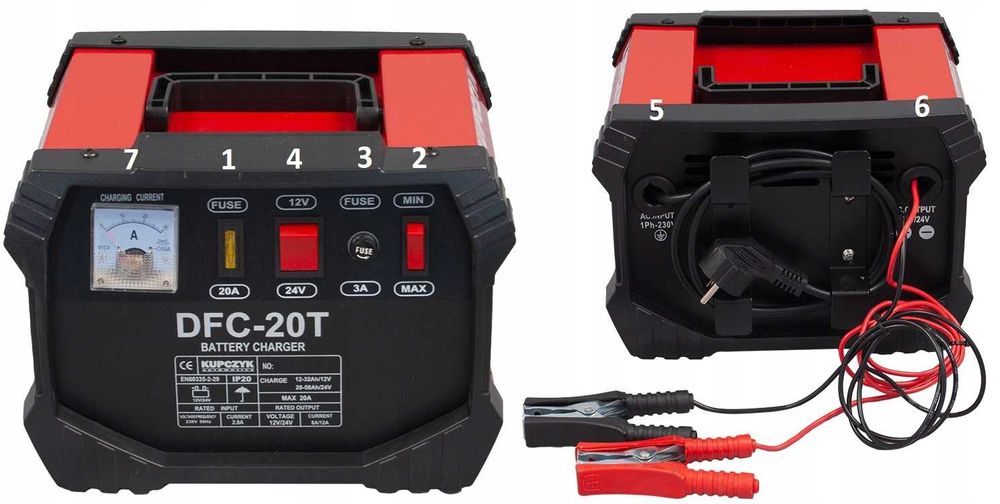 Prostownik + rozruch 12V / 24V DFC-50T Kupczyk DFC-50T