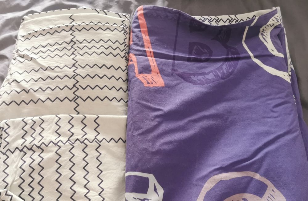 Vários conjuntos de lençol capa, fronha e capa de edredon verão