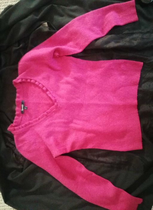 Camisola Pullover decote em V cashemira