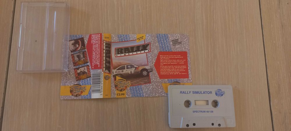 oryginalna gra Rally Simulator na ZX Spectrum