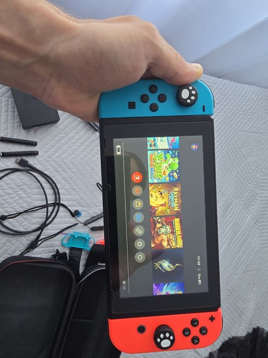 MEGAZESTAW Nintendo swich V2 przerobiona CWF+256GB