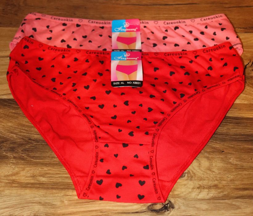 Majtki Damskie Serduszka Komplet 2sztuki XL 1-21