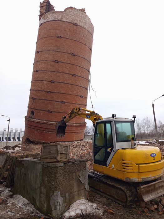 Демонтаж дымоходных труб. Алмазная резка