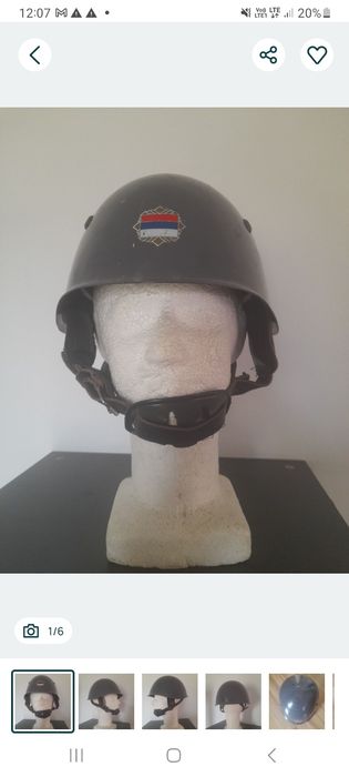 Helm wloski M33, serbska policja.