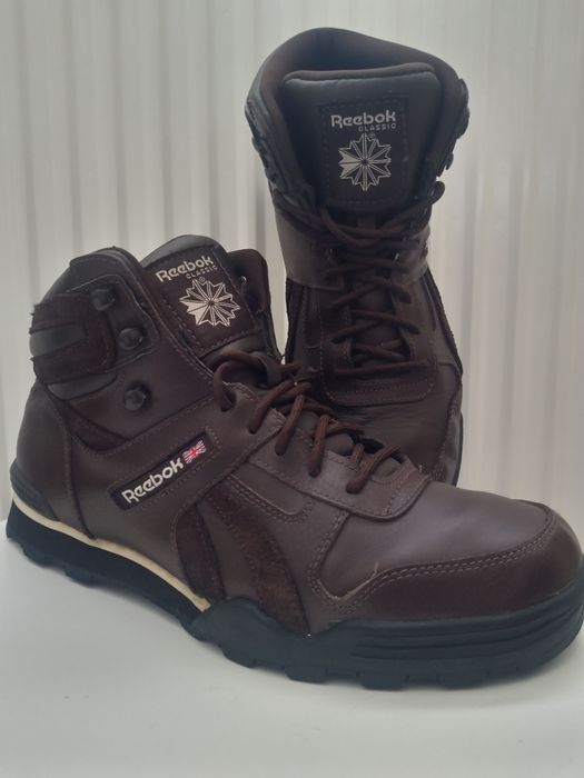 Buty Reebok Classic Leather brąz wysokie sneakersy rozmiar 41