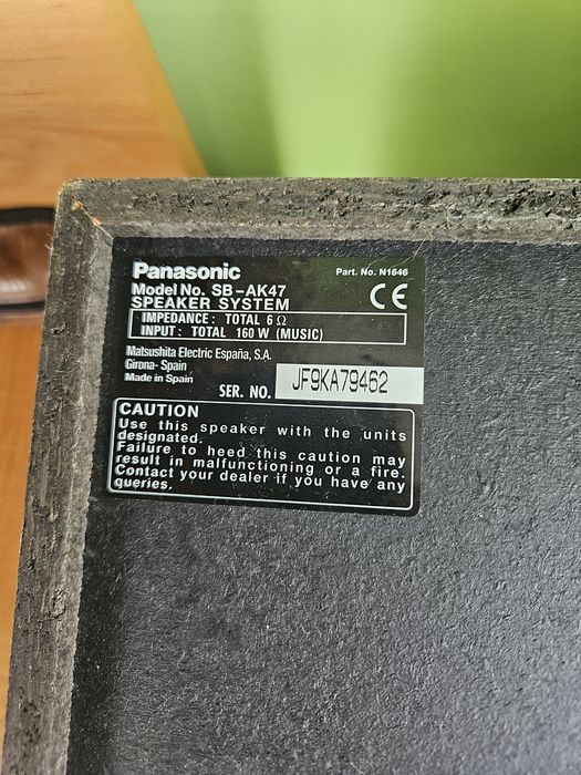 Kolumny Panasonic SA-AK47