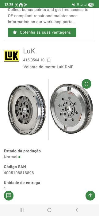 Volante bi massa  luk renault e nissan