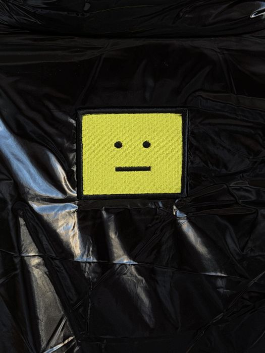 Осіння куртка Acne Studios Face • Чорний пуховик лаковий