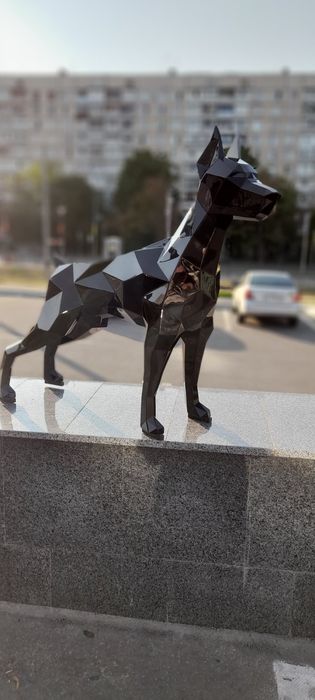 Металлический доберман